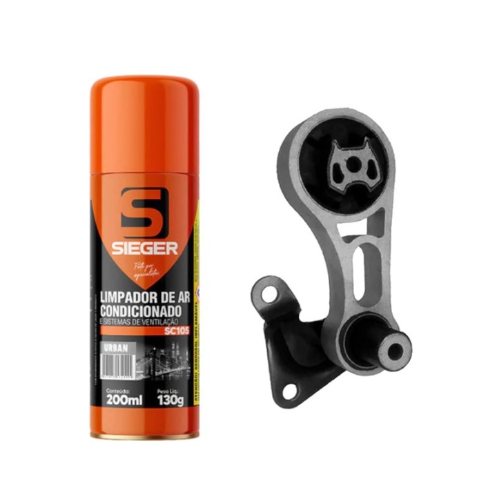 Kit Coxim do Câmbio Traseiro + Limpa Ar Condicionado Automotivo